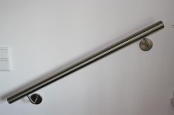 Stainless steel handrail V2A grain 320 polished up to 2000 mm 42,4 700