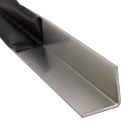 Aluminium angle from 1mm sheet and with visible side inside