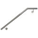 Stainless steel handrail angled V2A stair handrail grinded