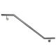 Stainless steel handrail, angled V2A Staircase handrail, polished  rechte Wand 42,4 oben und unten halbrund 2001-2500