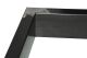Cadre de table noir Acier brut 600 x 720 Édition 800 Plaque en Paire / 2 Pièces