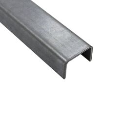 Galvanized U-profile made of 0.5mm galvanized steel sheet edged to customer size