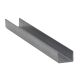 Galvanized U-profile made of 0.5mm galvanized steel sheet edged to customer size