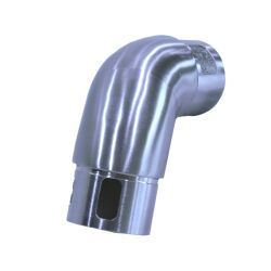 Stainless steel corner fitting pipe connector adjustable 90 degrees