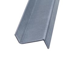 Z Profile of galvanized steel bent to measure edge...