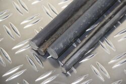 Barre di acciaio tondo 25 mm ferro tondo materiale acciaio S235JR (1400mm)