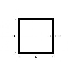 40 x 40 x 4 Tube carré en acier en longueur 4200 mm