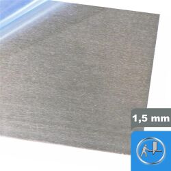 1,5mm aluminium sheet in different dimensions up to 1000x1000mm