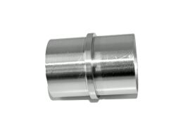 Raccord de tuyau 42,4 x 2 mm droit en acier inoxydable V2A, rectifié pour tuyau
