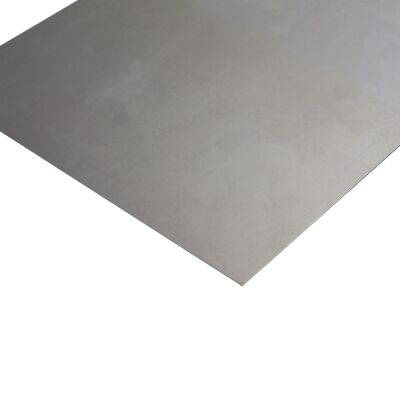 1 chapa metálica de aluminio de 12x100 cm y 0.5 mm espesor
