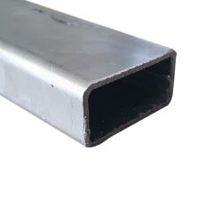 80x50x3 mm tubo de acero galvanizado - desbarbado -...