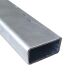 80x50x3 mm Tube en acier galvanisé - pas donglet