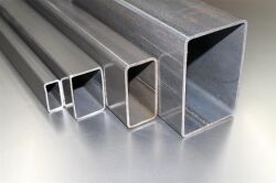 60x20x2 mm Rechteckrohr Vierkantrohr Stahl Profilrohr Stahlrohr bis 6000 mm nicht entgratet keine Gehrung