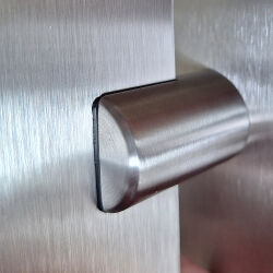 Stainless steel sheet metal holder with straight | to 4mm...