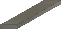 30x12 mm plat bandstaal plat ijzerstaal tot 6000mm ja Verstek gelijk aan beide zijden