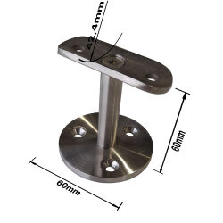 Transportador de mano de acero inoxidable destornillado para brazos y 42,4 tuberías