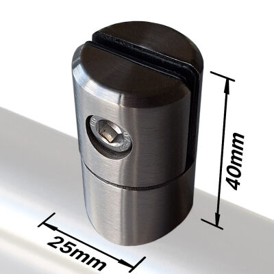 Support en tôle en tôle en acier inoxydable avec extrémité ronde pour 42,4 tuyaux |