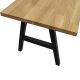 Tafel Knee Anke - A60 gemaakt van poeder-coat staal in zwart (RAL 9005)