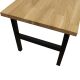 Hannah tafel runner, H50 gemaakt van poeder-coated staal in zwart (RAL 9005)