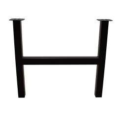 Hannah - H80 made of powder-coated steel with plastered welds in black (RAL 9005)