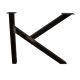 Table kufe Konrad - K100 en acier recouvert de poudre avec soudures plaquées en transparent