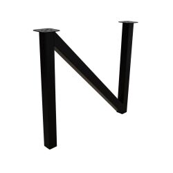 Coureur de table Norbert - N60 en acier recouvert de poudre en noir (RAL 9005)