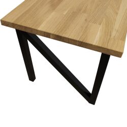 Coureur de table Norbert - N60 en acier recouvert de poudre en noir (RAL 9005)