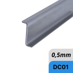 Profilo in acciaio Z Protezione bordo in lamiera di acciaio da 0,5 mm piegata a dimensione
