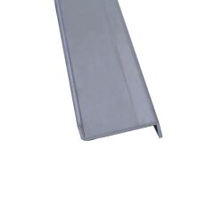 Aluminum Z-profile Edge protection from 1mm aluminum sheet with visible side bent to size