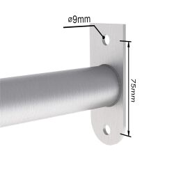 Climbing rod made of hygienic stainless steel