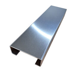 Perfil C para medir de chapa de aluminio de 4 mm y con...