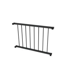 Anthracite French balcony made of galvanized steel