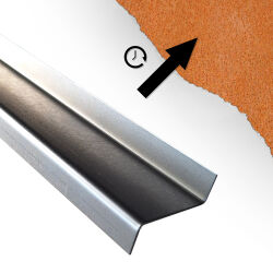 Transition rail Z-profile de acero corten doblado a...