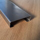 C-profile of corten steel bent to size from 1mm sheet