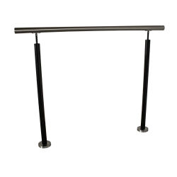 RG01 - Stainless steel railings with post in black