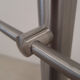 RG01 - Stainless steel railing with two corners and 2 filler bars