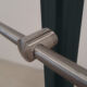 RG01 - Carril de acero inoxidable con dos esquinas, 2 varillas de llenado y postes en antracita
