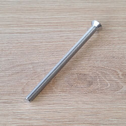 M8x120 countersunk head screw with stainless steel hexagon socket according to ISO 10642