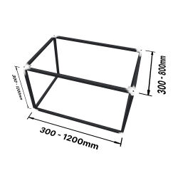 Telaio da tavolo per misurare Cube in diversi disegni