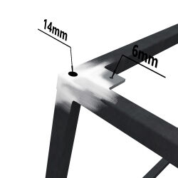 Table frame to measure Cube in different designs