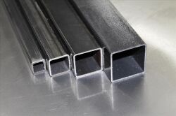 12 x 12 x 1,5 - 500 mm Vierkantrohr Quadratrohr Stahl...