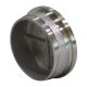Pasamanos de acero inoxidable Tapa de barandilla versión plana ahuecado V4A para tubo redondo 42,4 mm